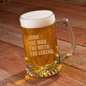 JDS Personalized Gifts The Man/The Myth/The Legend 25 Oz. Beer Glass JMSI2982